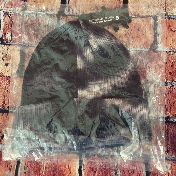 ALIENLABS BOX LOGO TIE DYE BEANIE (BLACK) - Picture 2 of 2